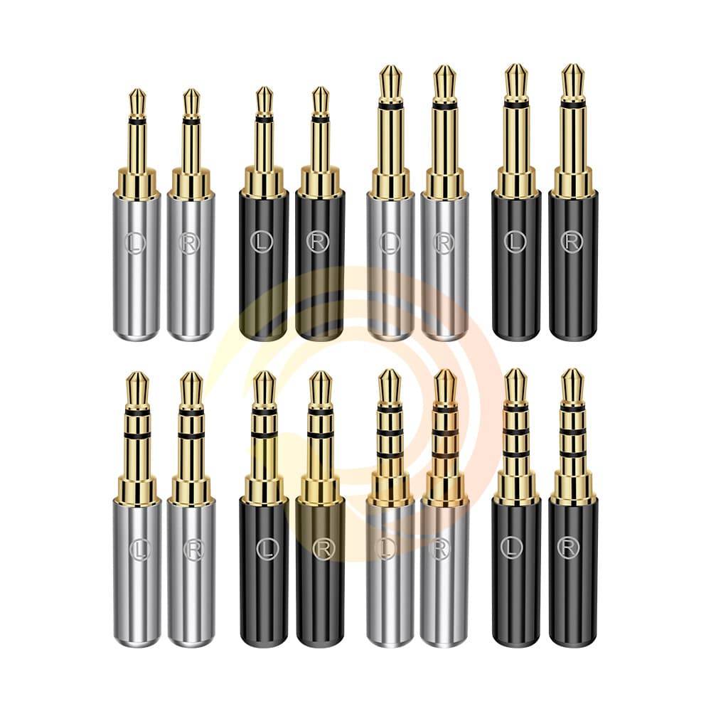 Queyin Workshop 2.5mm Mono/3.5mm Mono/Stereo/Four-Pole Balanced Plug with Left-Right Markings