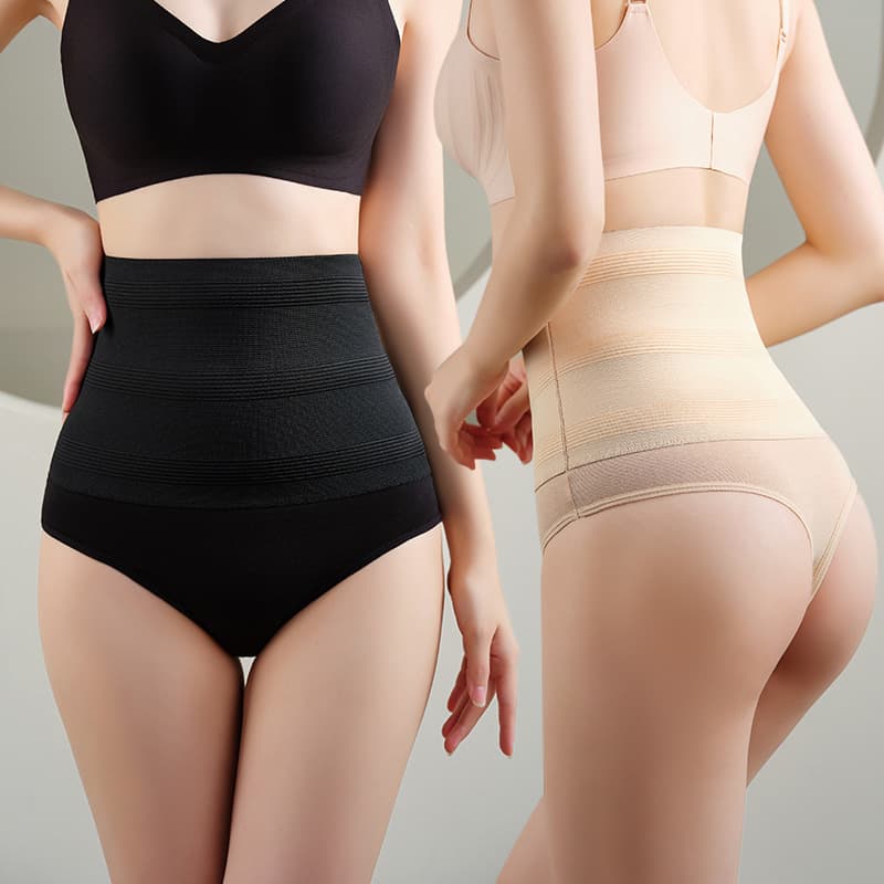 Cross-border waist-cinching corset butt-lifting pants plus size shaping waist high-waist slimming belly slimming pure cotton sexy thong