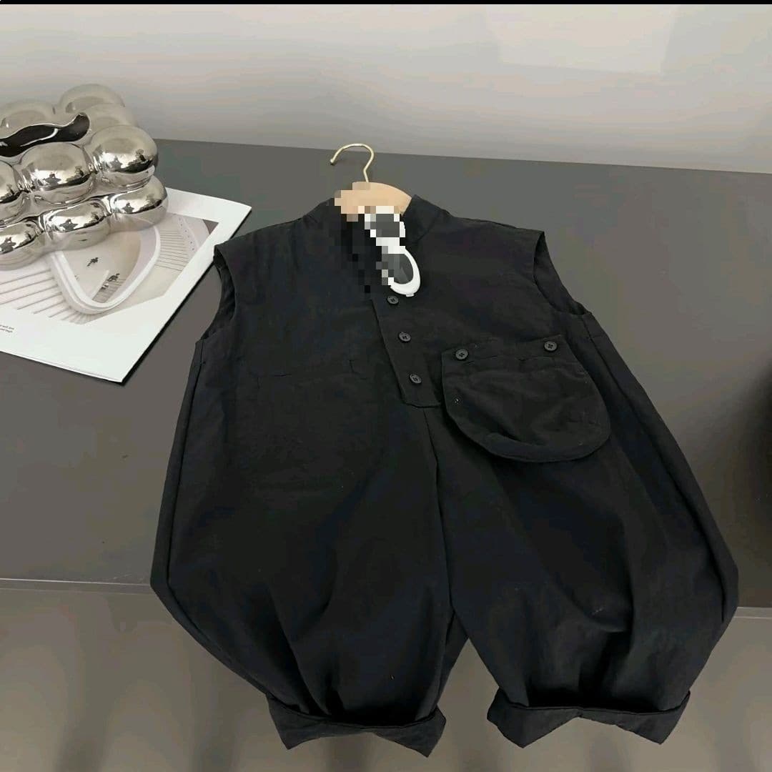 Boys Summer Outfit New Casual Handsome Kids Cargo Style Top Boys Jumpsuit Seven-Quarter Cargo Pants Other
