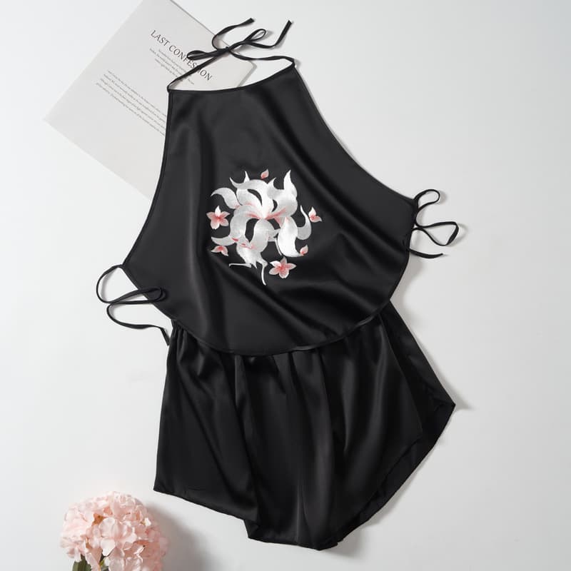 Chinese Vintage Silk Women's Camisole Belly Band with Su Embroidery, Ice Silk Embroidered Adult Belly Band