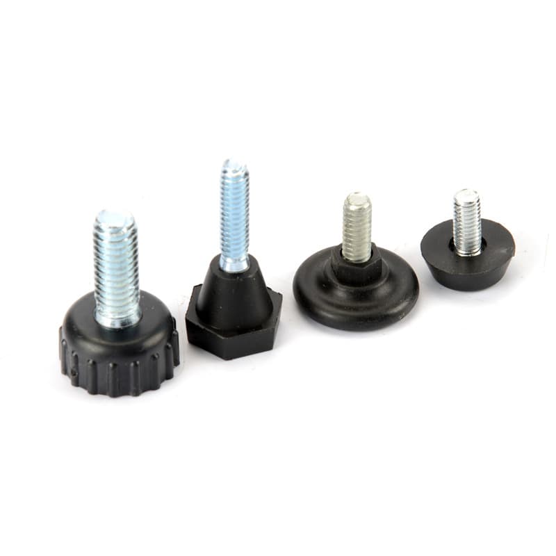 Xinlong M10 black plastic adjustable foot leveling foot pad shockproof table leg screw furniture plastic support foot