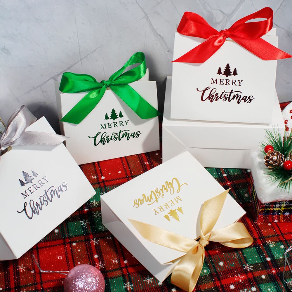 Merry Christmas Candy Boxes, Minimalist Fashion Gift Bags, Cross-border Hot Sellers