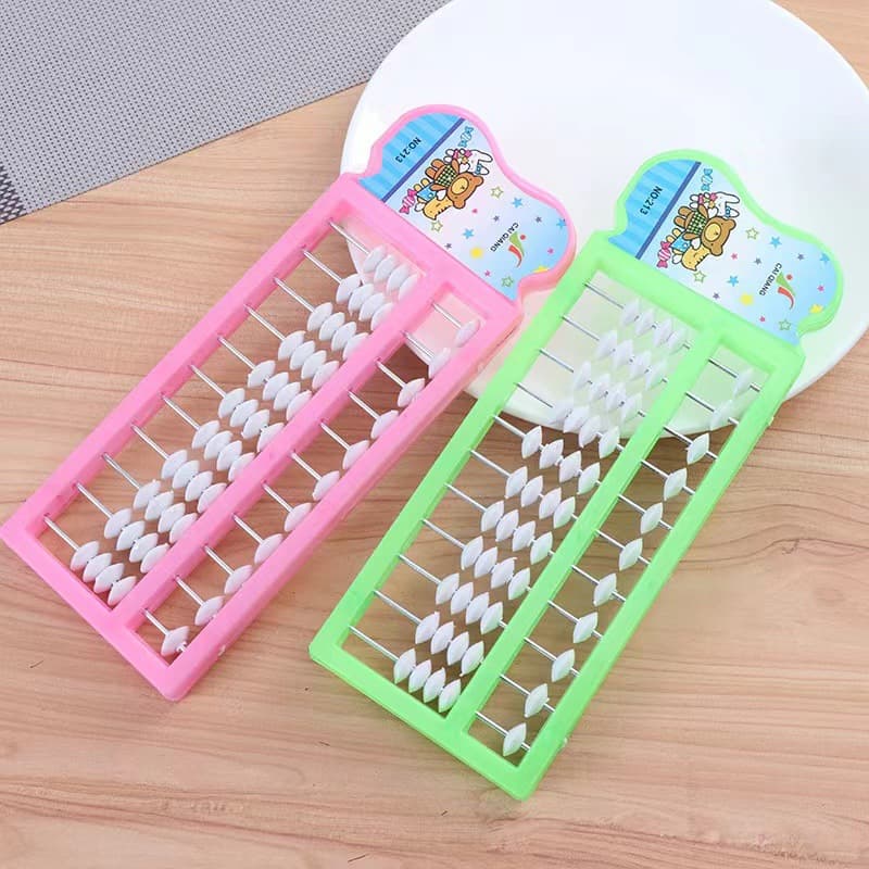 Multi-color plastic abacus, children's learning abacus, learning abacus abacus, two dollar store hot selling supplies