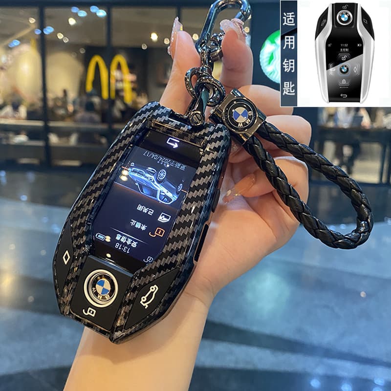 Compatible with BMW LCD Key Case for 5 Series 7 Series 730li Touch Screen 8/6 Series GT X3 X5 X6 X7 Car 535l Clip Cover Shell
