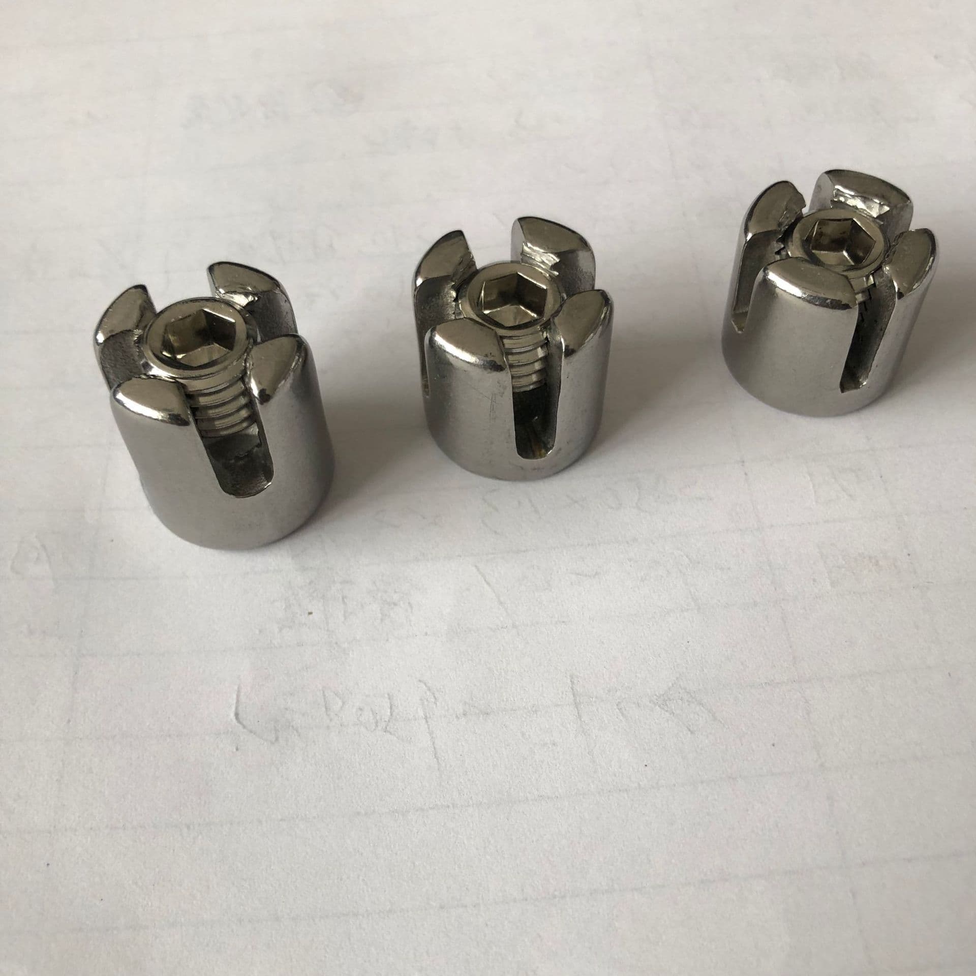 316 Stainless Steel L-Type Cross Clamp, Cross Clip, Steel Wire Rope Garden Grid Accessories, Cross-border Supply