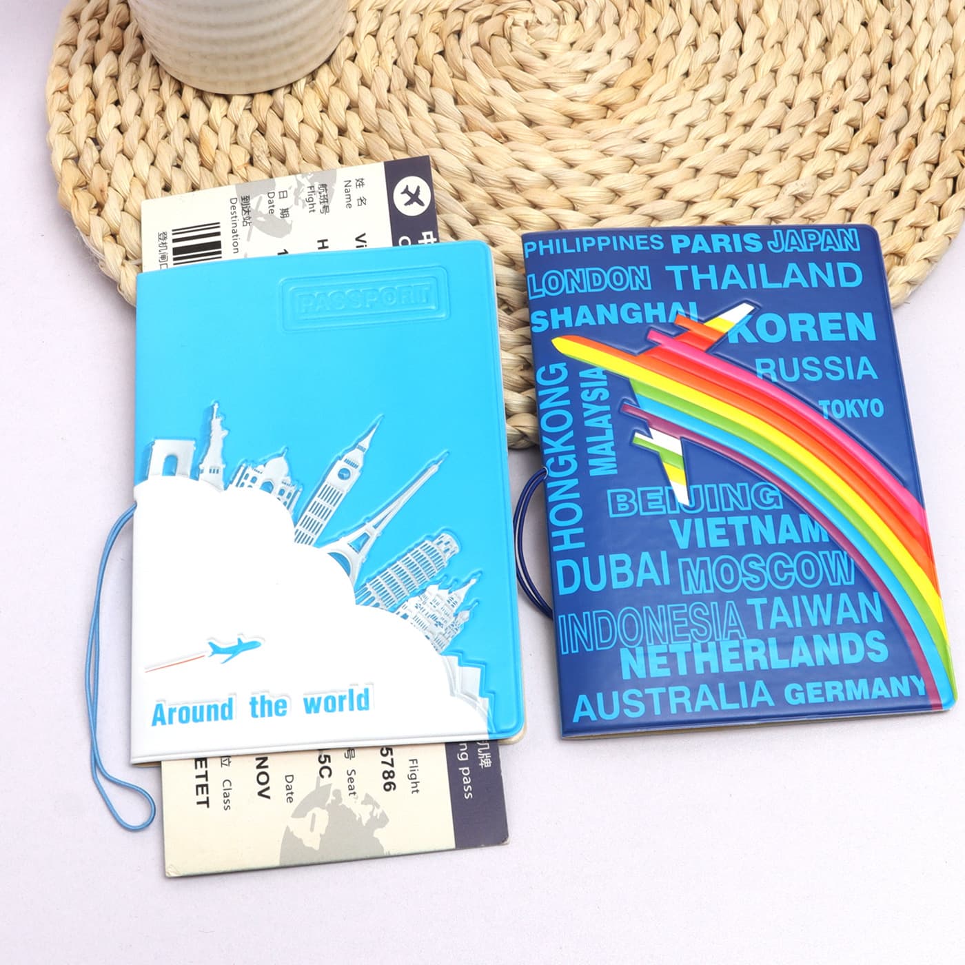 Cross-border Cartoon Exquisite Passport Cover, Passport Protector Sleeve, In Stock Factory Direct