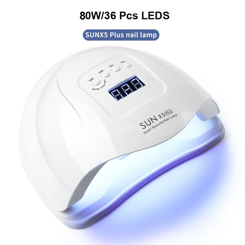 Sunx5plus Nail Lamp 80W High Power Nail Machine Phototherapy Lamp No Blackening UV Lamp Nail Curing Lamp Cross-border