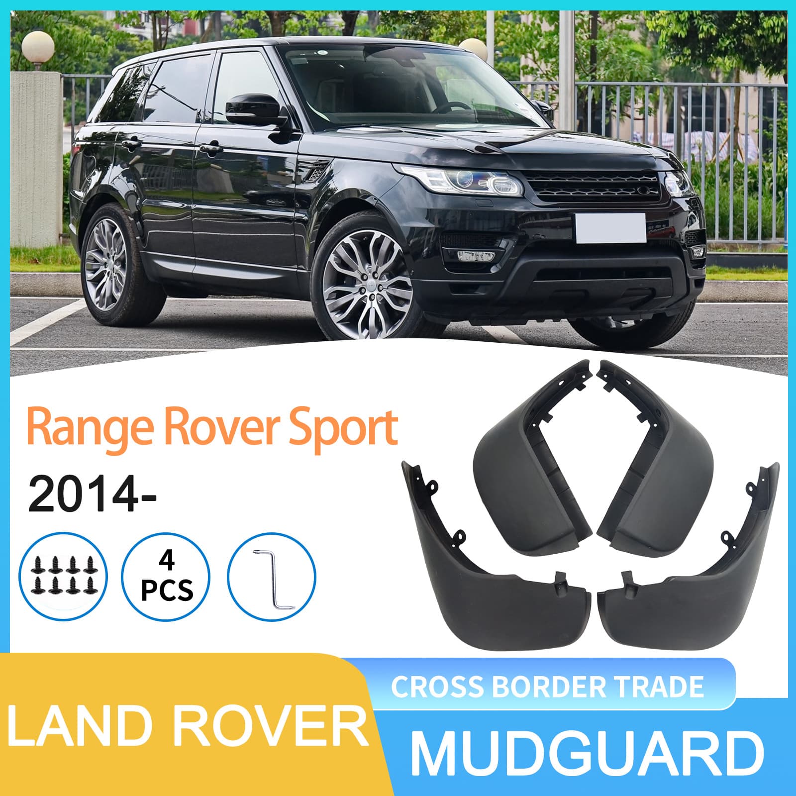 For Land Rover Range Rover Sport 2014- Export Car Tire Mud Flaps