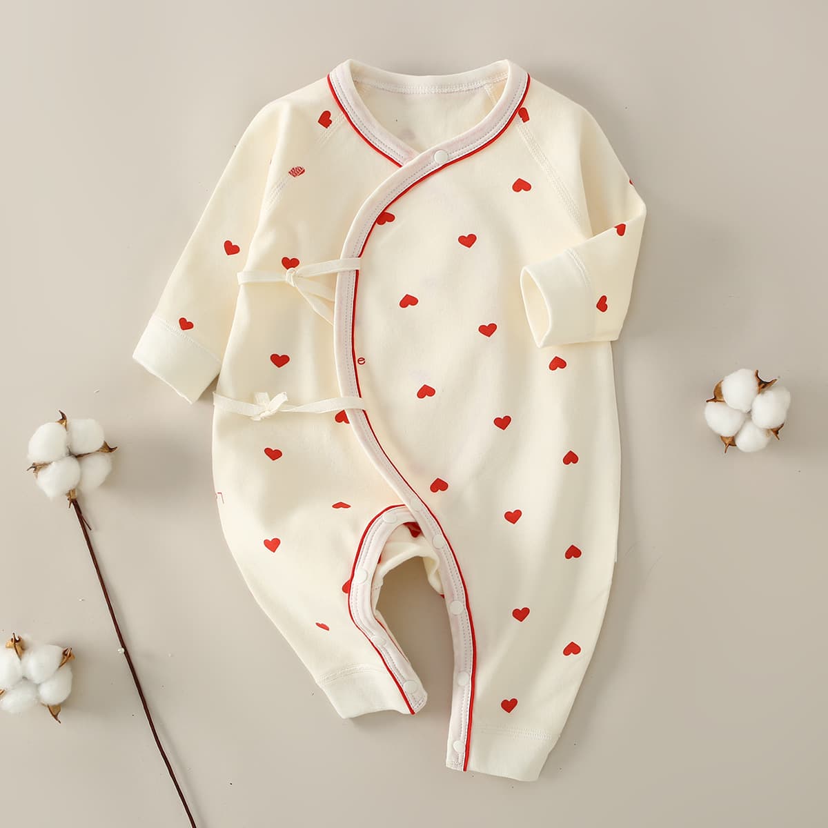 Newborn Baby Clothes A-Class Cotton Invisible Seam Bodysuit for 0-6 Months Boys and Girls Romper