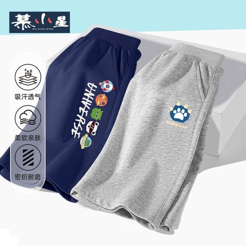 Boys' Summer Shorts 2025 New Style, Casual Five-Point Shorts for Middle and Big Boys, Summer Wear