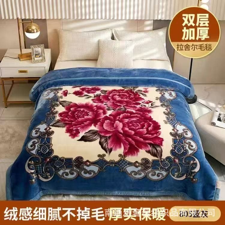 Vintage wedding Raschel blanket big red wedding double blanket double blanket sales gift winter blanket