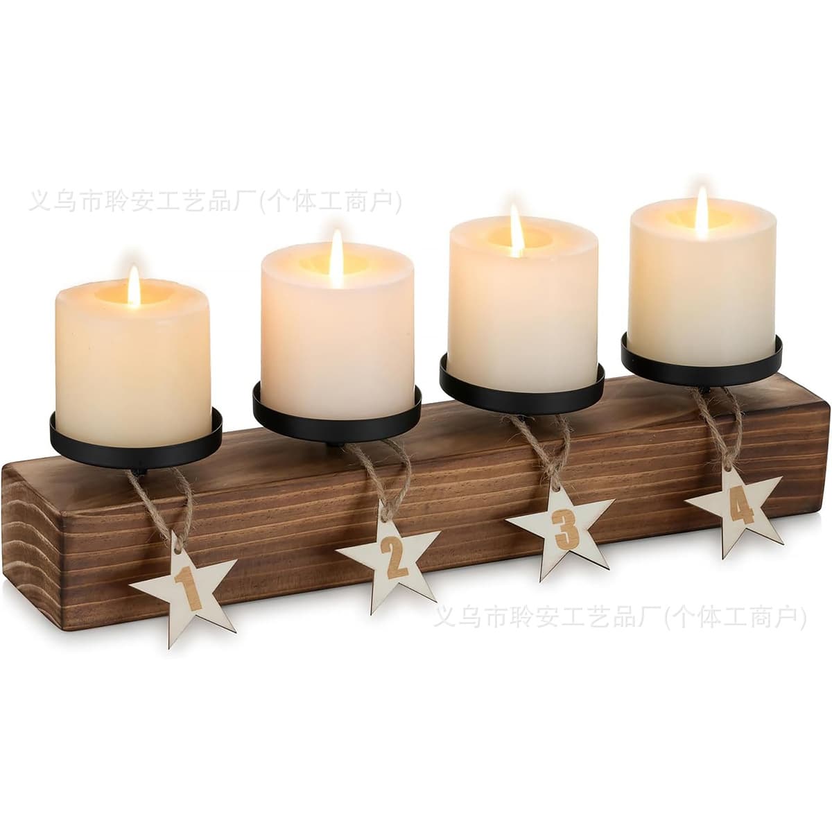Advent Wooden Candle Tray Candle Centerpiece Table Wedding Home Decor Candle Holder Base