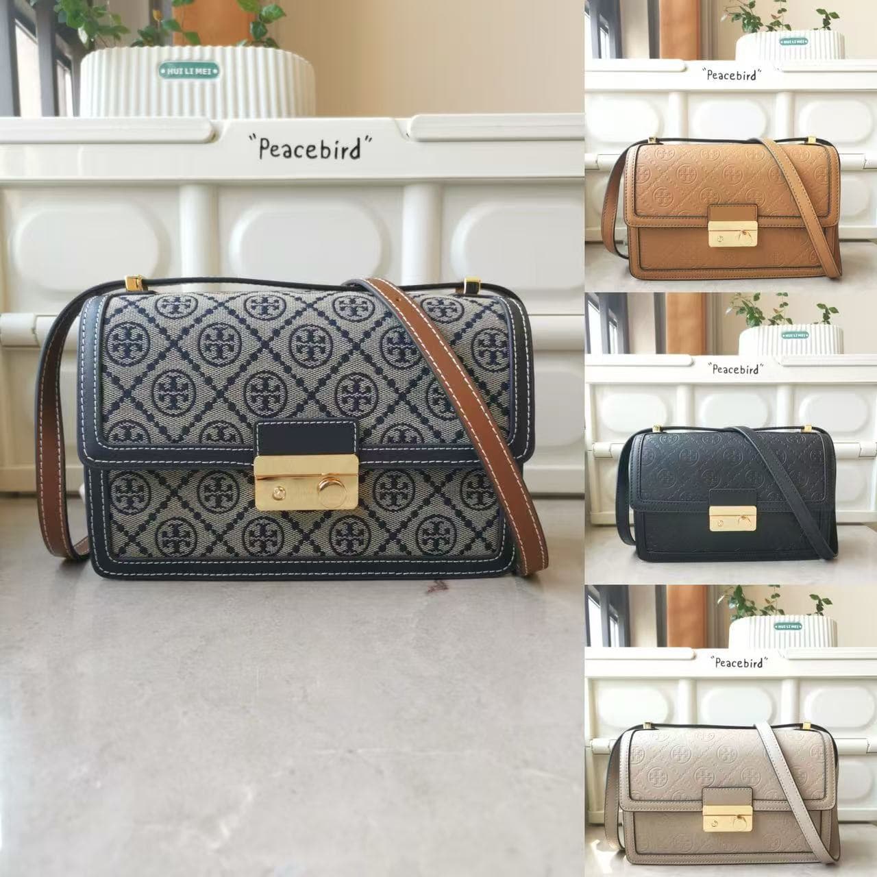TB Bag Factory Wholesale Autumn Winter New Cowhide Shoulder Crossbody Fashion Lock Vintage Organ Bag Small Fragrance Style