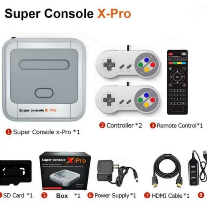 Super Console XPRO Retro Video Game Console GBA Home Game Console PS1 Arcade Game Box