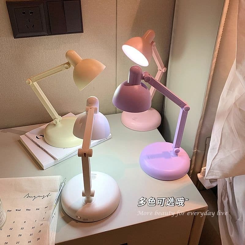 Minimalist Desk Lamp for Study, Dorm Desktop, Student/Children's Bedroom Bedside Night Light, Charging Desk Lamp from Factory Supply Chain Wholesale