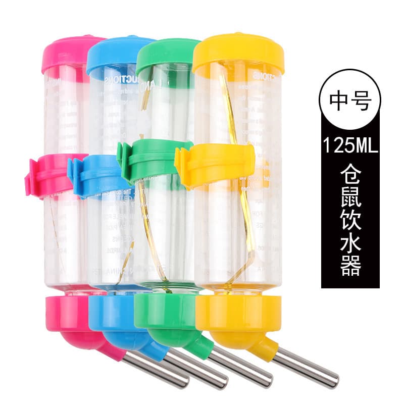 Pet Supplies Rabbit Hamster Water Bottle Automatic Feeder Hanging Drinking Fountain Large Medium Small Size Plastic Waterer