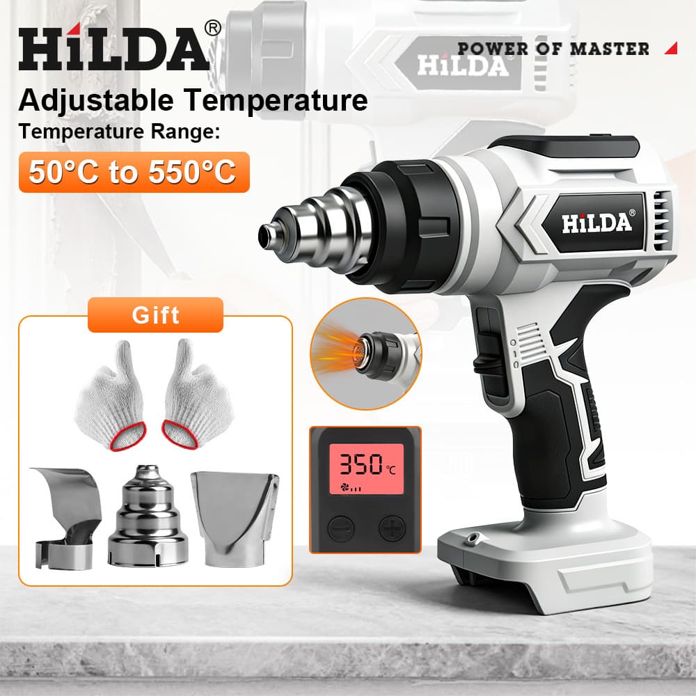 High Power Portable Lithium Battery Adjustable Temperature Rechargeable Heat Gun Small Wireless Plastic Welding Gun