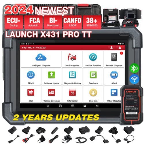 Launch X431 PRO TT Overseas Configuration Multilingual Support CANFD Protocol Global Version
