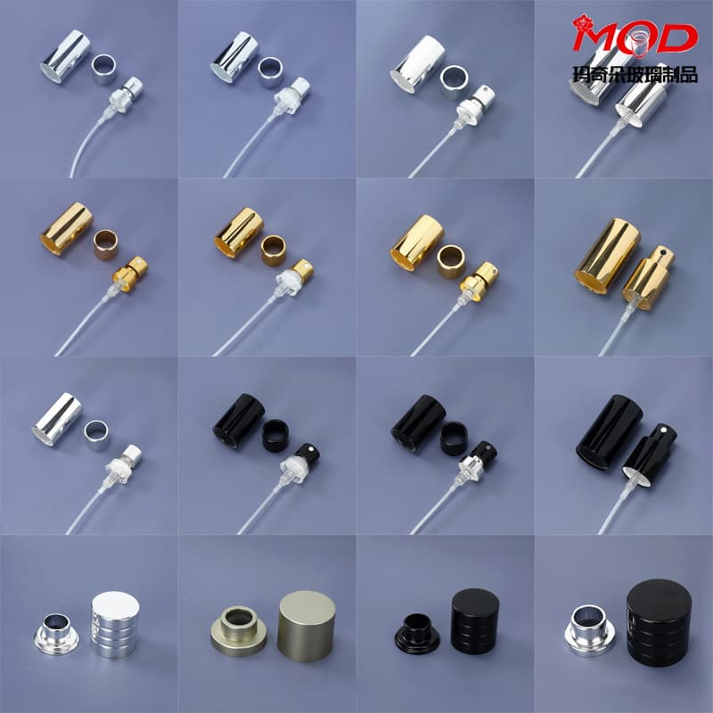 Cosmetic Spray Nozzle 13mm, Perfume Bottle Cap 15mm, Perfume Spray 18mm, Screw Cap and Snap Cap for Glass Bottles