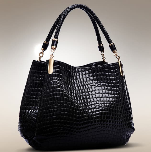 European and American Style Mature Temperament Handbag Women Crocodile Texture Stone Texture Underarm Bag Women Bag Cross-Border Wholesale