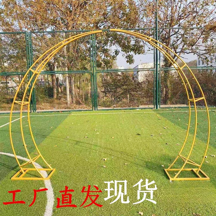 New wedding props wrought iron horn door arch outdoor lawn wedding reception area stage layout decorative shelf