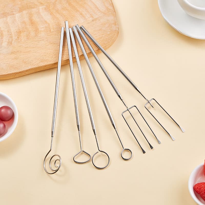304 Stainless Steel Chocolate Dipping Fork Set, Chocolate Fork Set, Cheese Fondue Fork, Creative Baking Tool