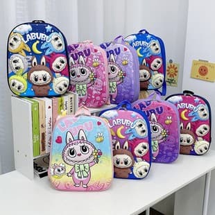 Cross-border New Style Cute Cartoon Backpack Boys Girls Children Kindergarten Schoolbag Outdoor Hard Shell Wholesale