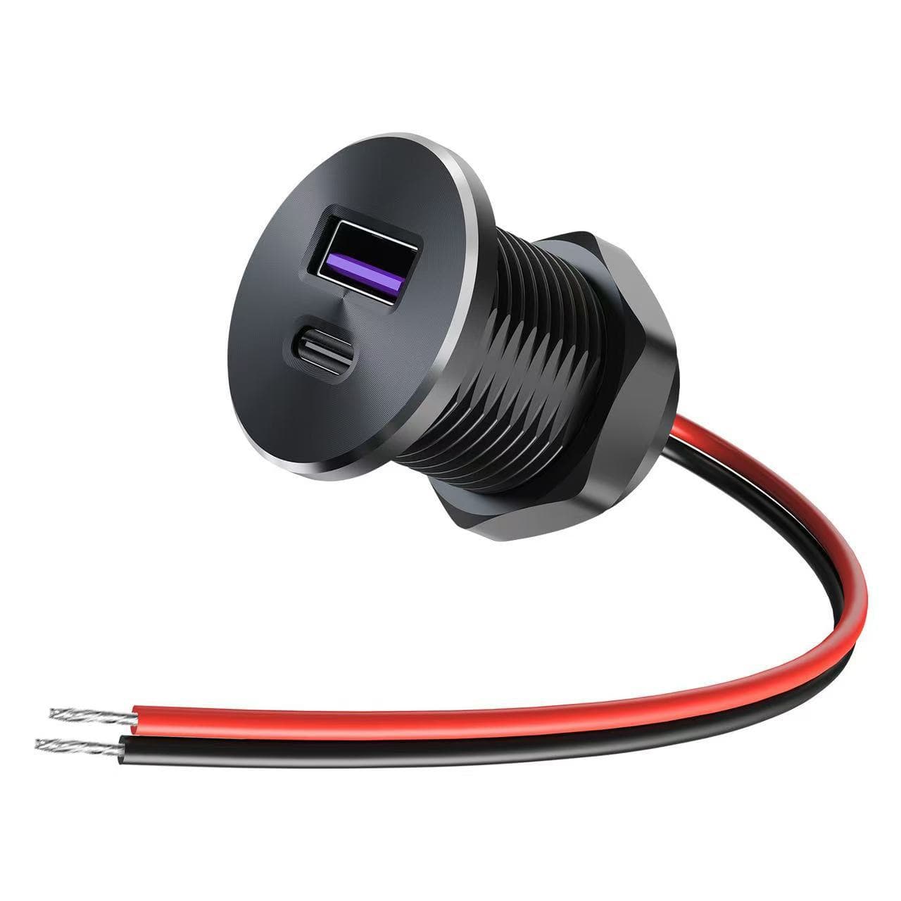 Car Charger Cross-Border Hot-Selling Accessory Car Modification Part Aluminum Alloy Mini Car Charger