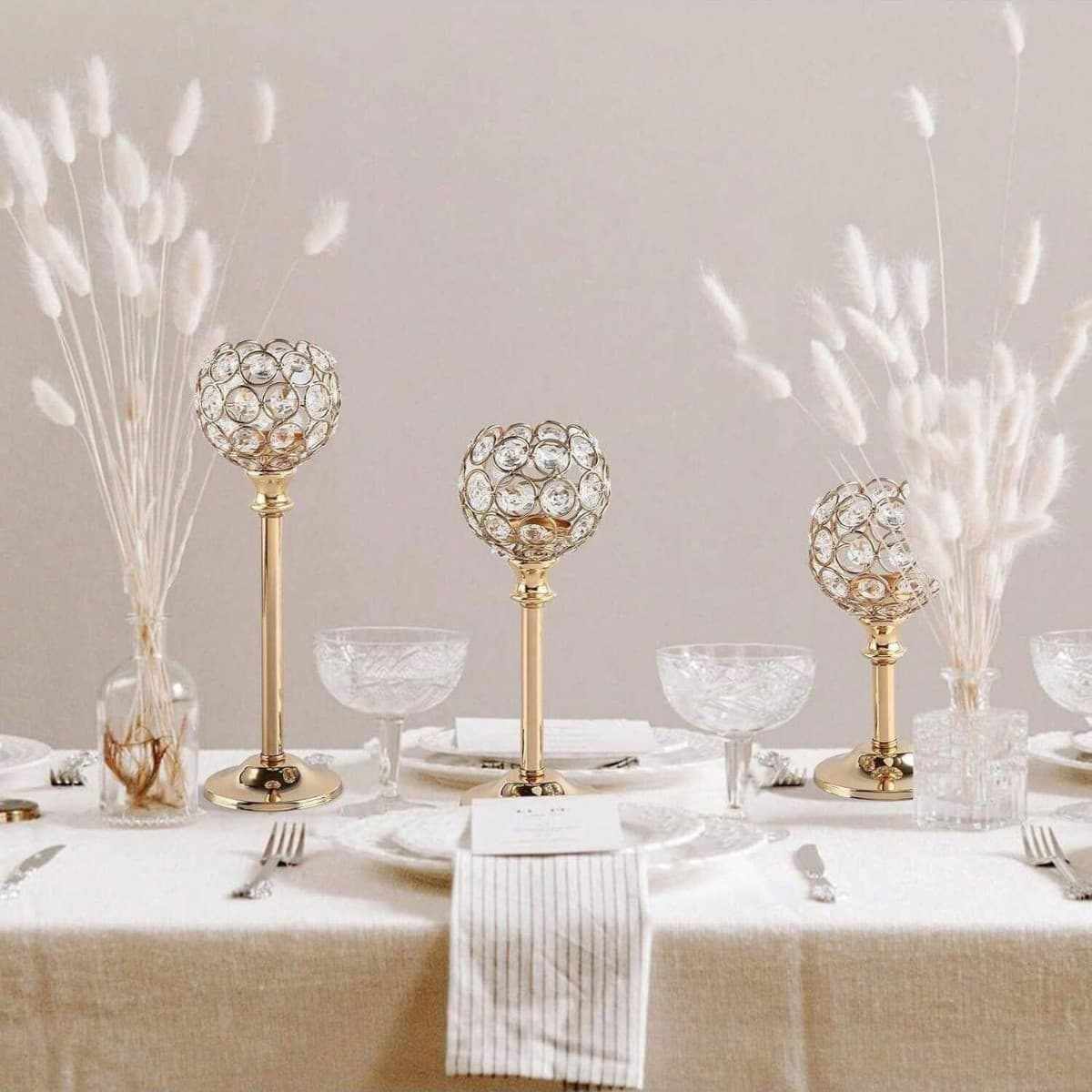 Source Cross-Border Candlestick Creative Electroplating Ornaments Wedding Hotel Home Candlelight Dinner Props Layout Party Gifts