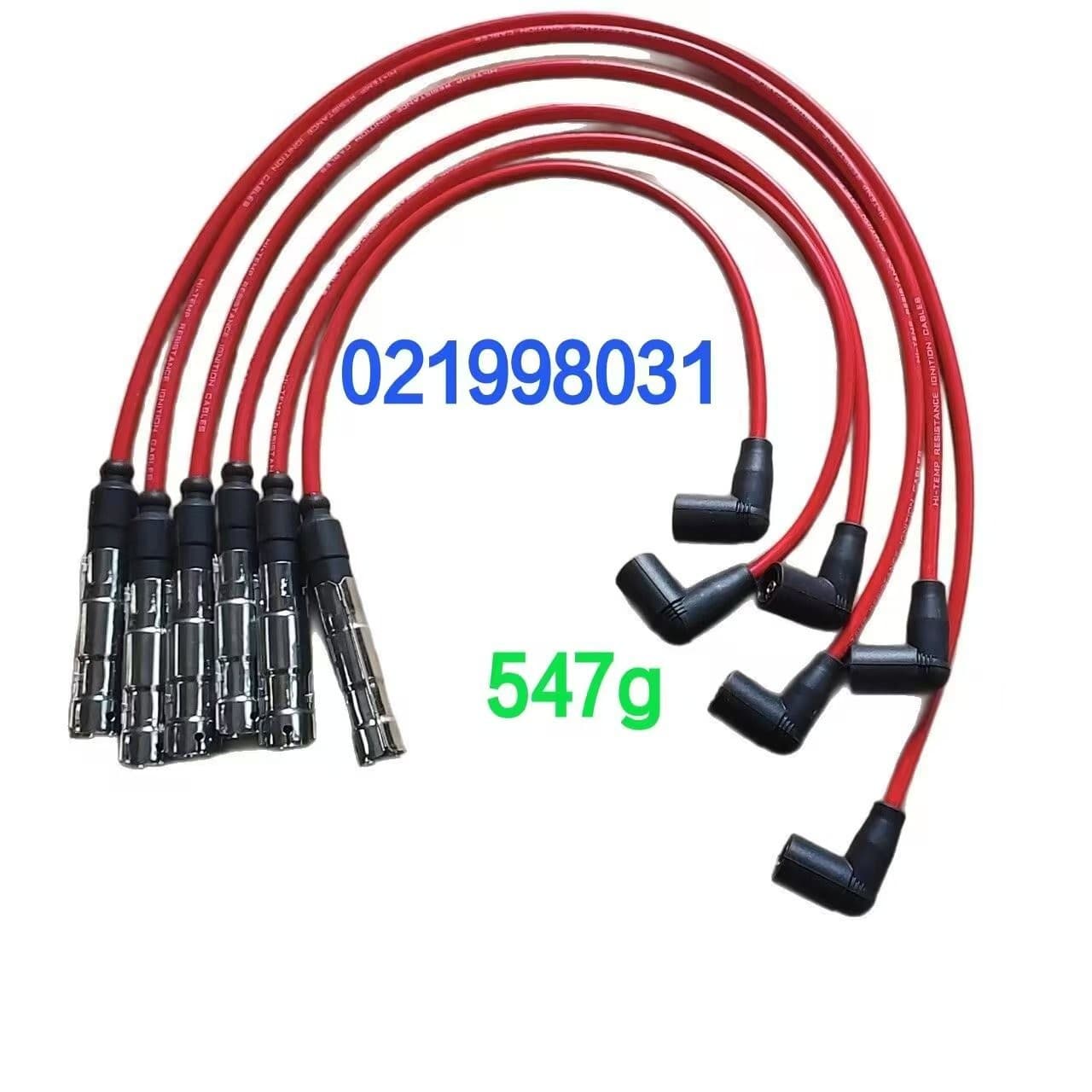 New Spark Plug Cable 021998031 for Golf Jetta 1999-2002 Vr6 2.8L 7mm