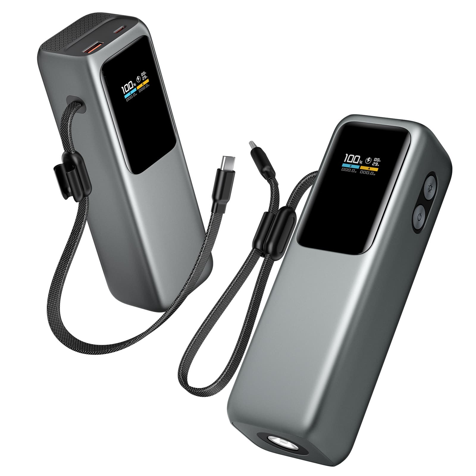 165W Energy Bar Laptop Power Bank TFT Color Screen Comes with Cord Multifunctional Portable High Power Power Bank