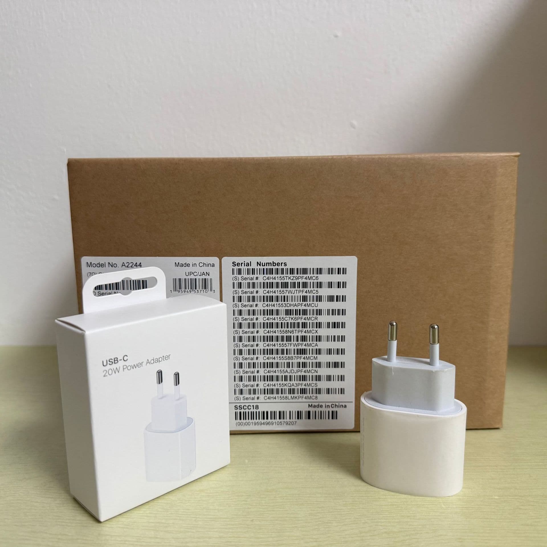 Apple 20W EU Charger Compatible with iPhone 16 Fast Charger 15 Pro Max Adapter PD Cross-Border