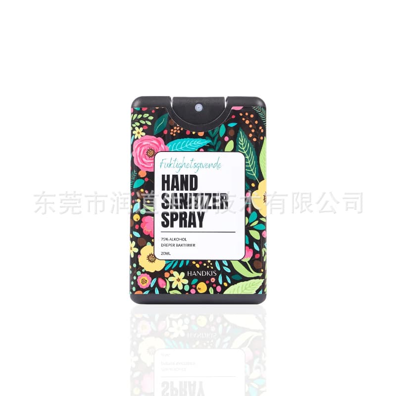 Portable Sterilizing Antibacterial Card Hand Sanitizer 20ml Pocket Spray 75% Alcohol No-Wash Hand Sanitizer Spray