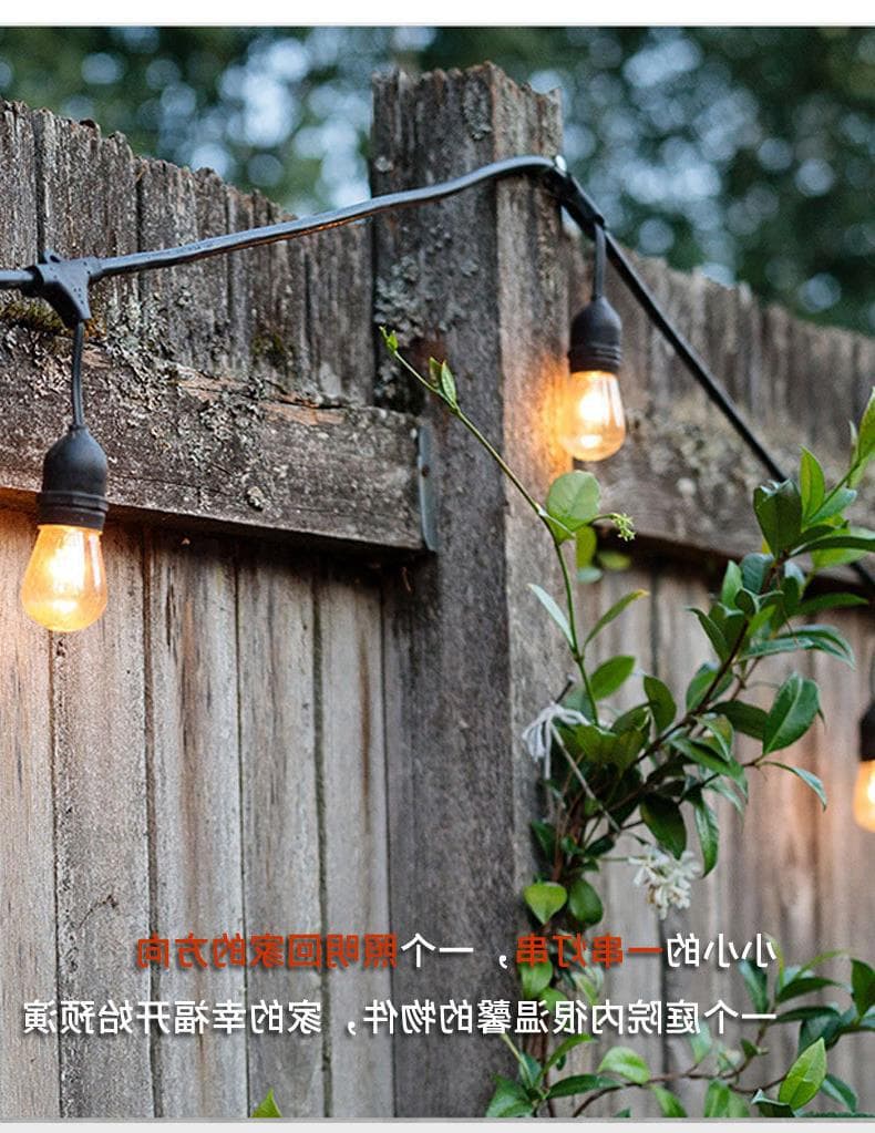 British-style S14 retro outdoor waterproof tungsten string lights E27 festival wedding venue layout engineering decorative string lights