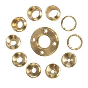 Cross-Border Hot Selling Woodworking Template Guide Bushing Set 11-Piece, Electric Wood Milling Pure Copper Bushing, Woodworking Tool Repair Tool