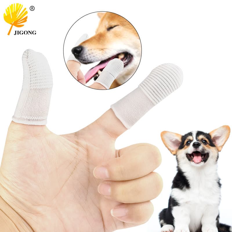 Small Dog Teeth Oral Cleaning Tools, Cat and Dog Finger Toothbrush Pet Supplies, Pet Brushing Finger Sleeve