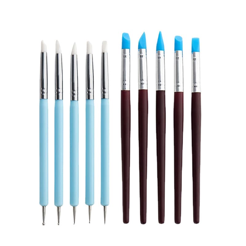 Cross-border Pottery Tool Set Plastic Clay Sculpture Tracing Pen Children DIY Clay Stone Plastic Soft Clay Tools