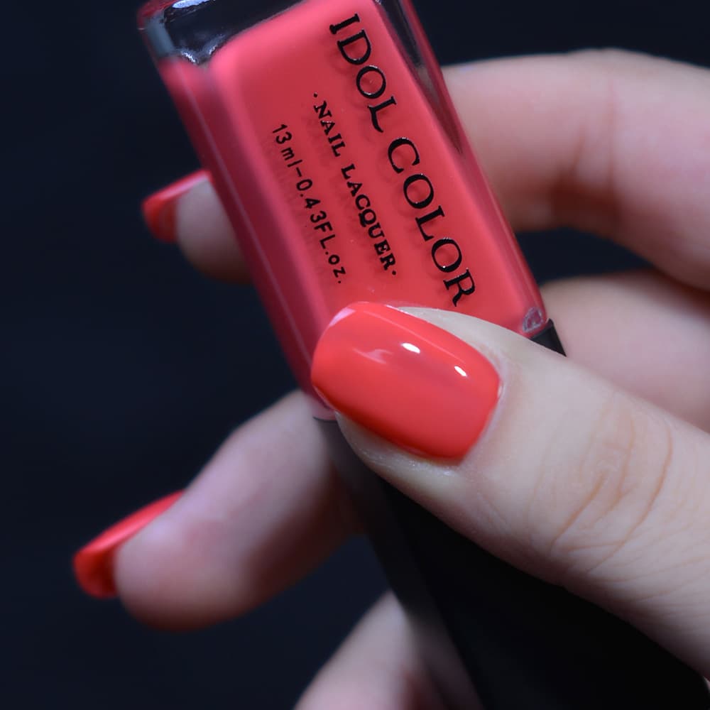 Nail Polish Quick-Dry Red No-Bake Non-Peelable Oil-Based Transparent Nail Polish