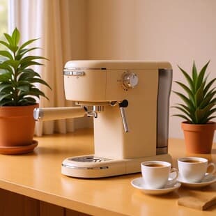Coffee Machine, Coffee Grinder, Home Semi-Automatic Espresso Machine, Milk Frother, 15Bar High Pressure, Milk Frothing, American Coffee 8