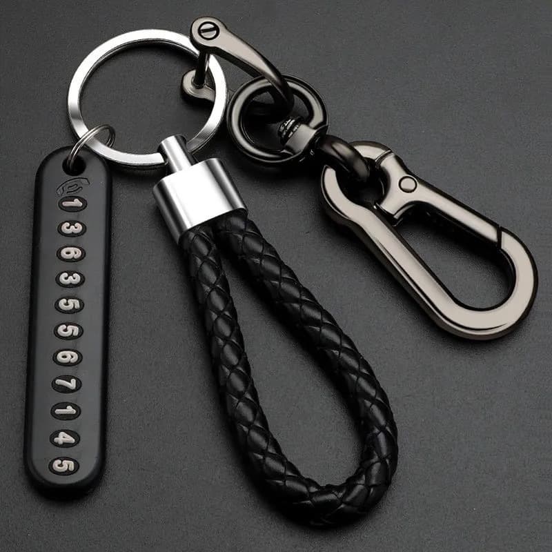 Anti-Loss Car Keychain for Men Women Couples Creative Multi-Function Lanyard Key Ring Keychain