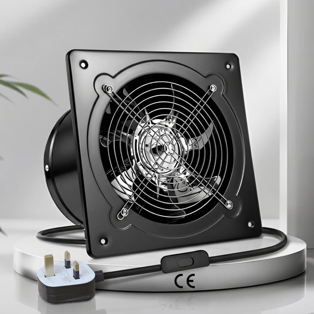 Cross-border Amazon UK standard 220V industrial exhaust fan CE certified exhaust fan stickers for exhaust fan