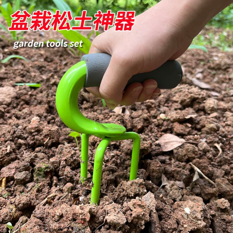Soil Turning Tool Steel Fork Wholesale for Digging Sweet Potatoes, Onions, Carrots, Farm Manure Fork, Manganese Steel One-Piece Solid Fork