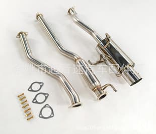 Stainless Steel Cat-Back Exhaust System for Honda Civic 2/4D Overseas Warehouse Drop Shipping
