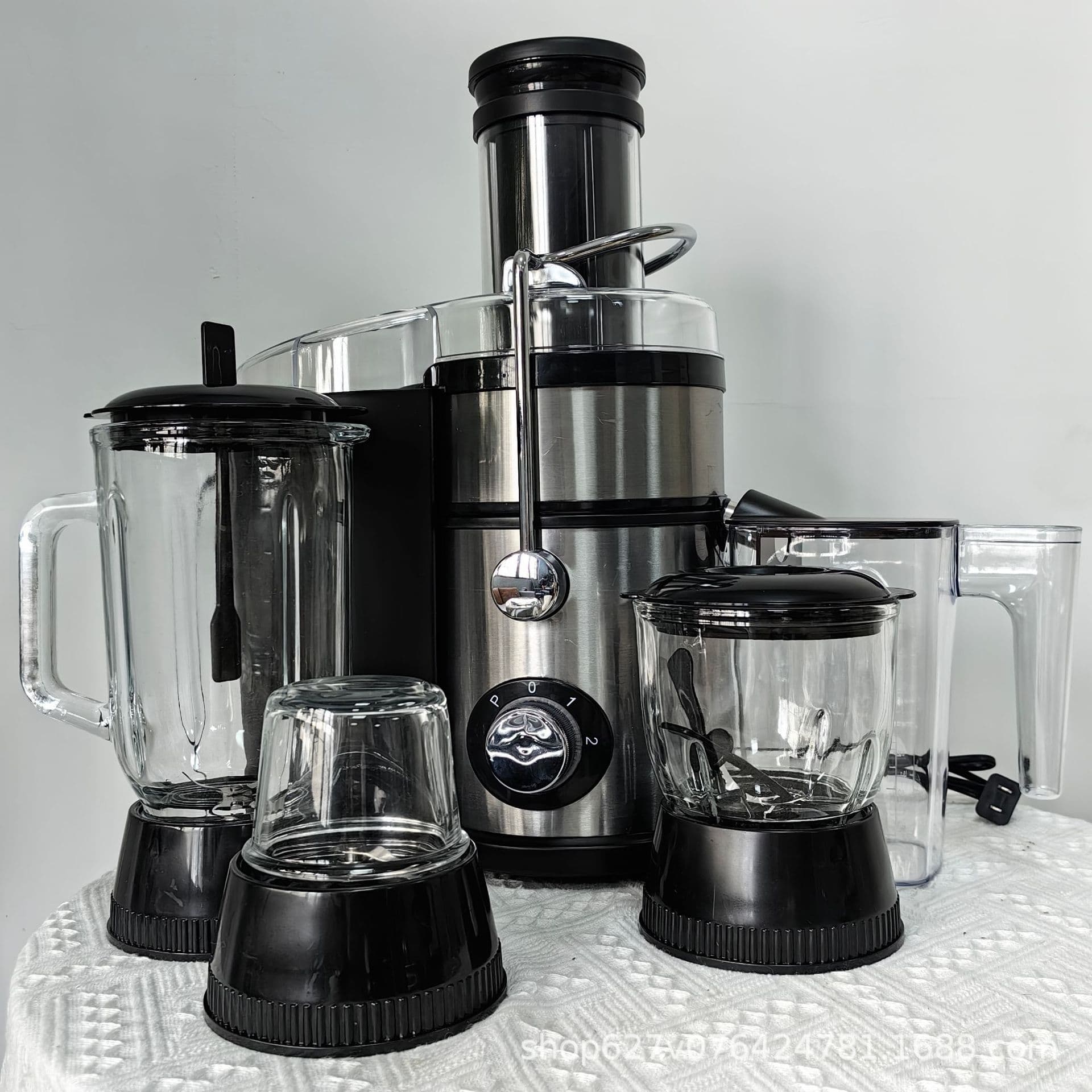 Home 4-in-1 Fruit Juicer Separator Large Mouth Juicer Blender Mixer Grinder Juicer