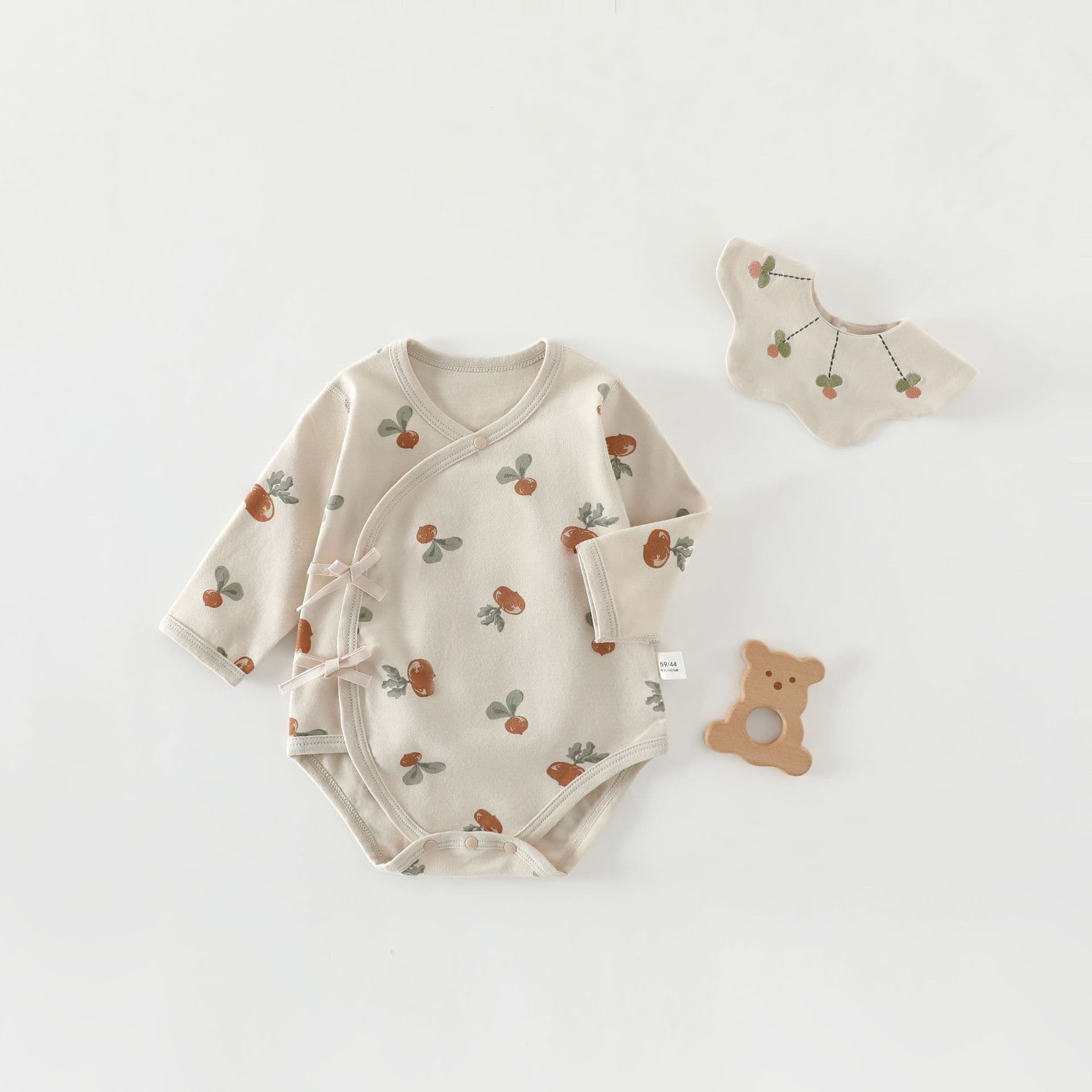 Newborn Clothes Class A Cotton Seamless Bodysuit, Triangle Crawling Suit, Baby Romper, Pure Cotton Newborn Clothing
