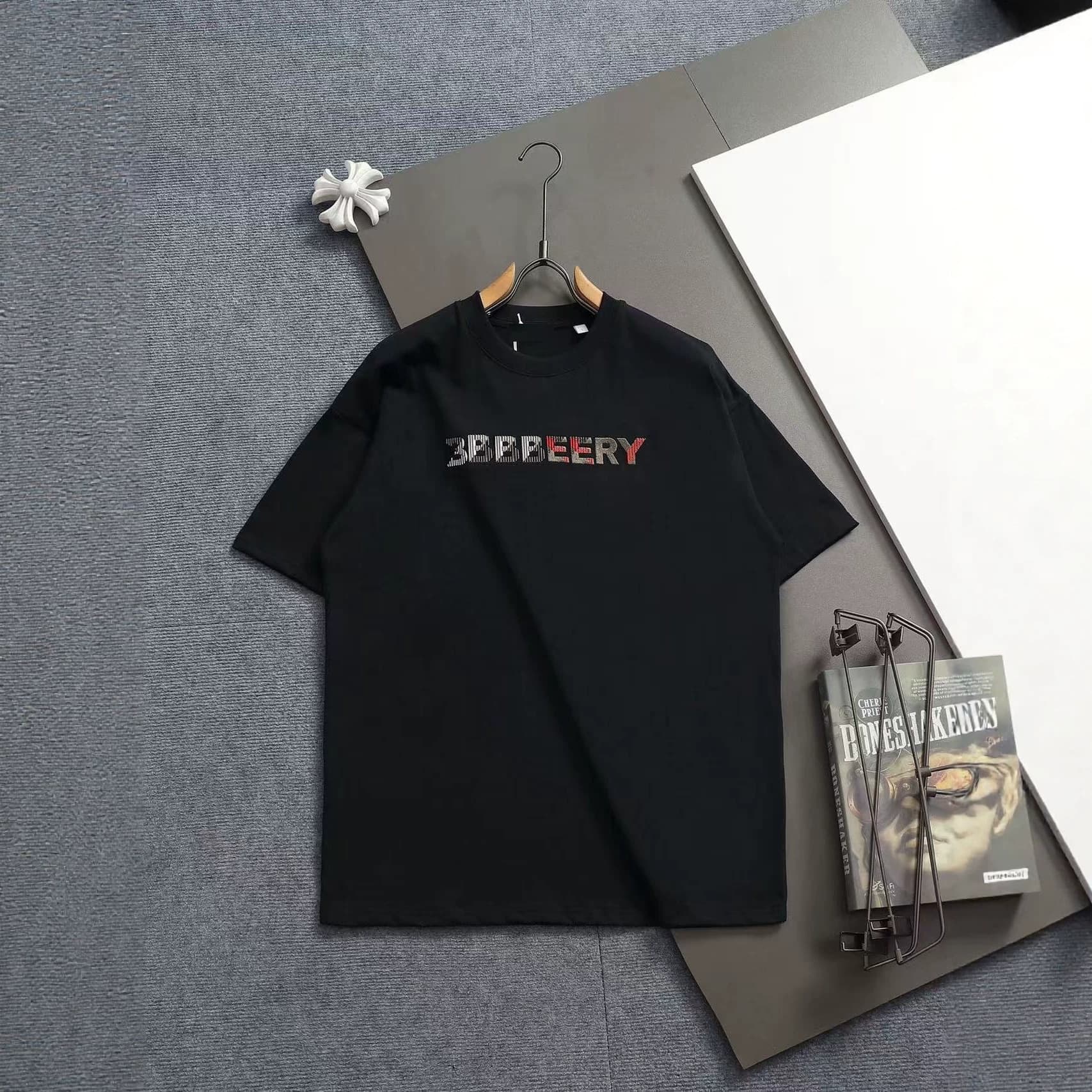 Specially for cross-border correct version of high-quality B embroidered letter short-sleeved T-shirt base piece long-sleeved wholesale