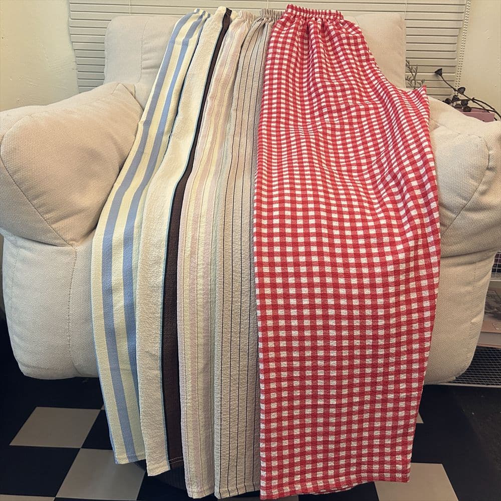 Tall Extended Version Student Summer Plaid Pajama Pants for Women, Thin Style, Loose Fit, Suitable for Lounging and Outdoor Wear, Home Pants