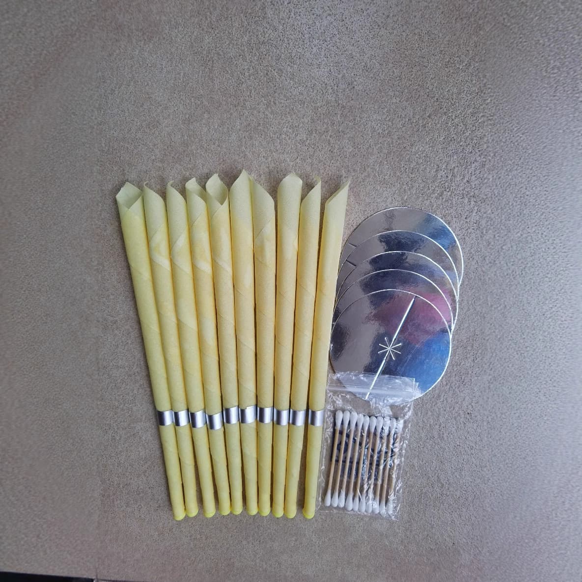 Factory Direct Wholesale New Beige Original Scent Ear Candles, Bulk Export Supply with Competitive Prices