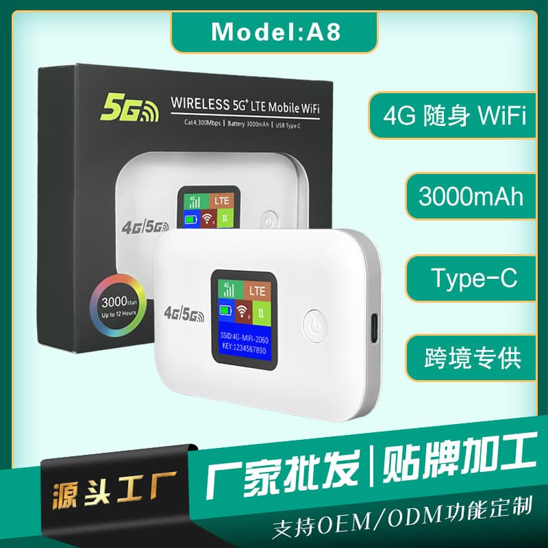Southeast Asia 4G Portable WiFi Router, Car MIFI, SIM Card LTE, South America