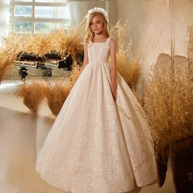 Children's Evening Dress Princess Dress Birthday Tulle Dress Stylish Piano Girls Host Girl Wedding Dress Violin